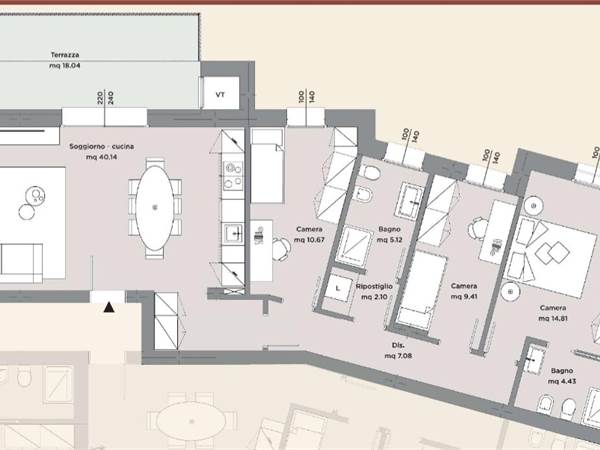 Quadrilocale con terrazzo e garage a Castel Maggiore (BO)